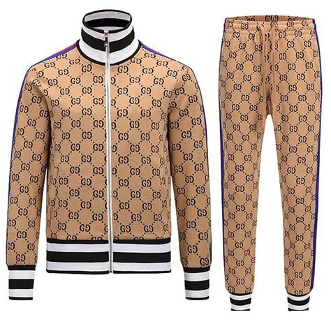 gucci men tracksuit|Gucci men's tracksuit set.